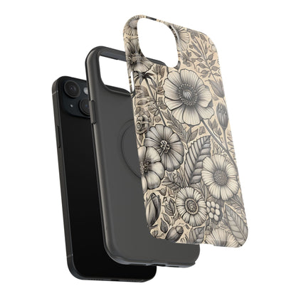 Paper Flowers Impact-Resistant Case