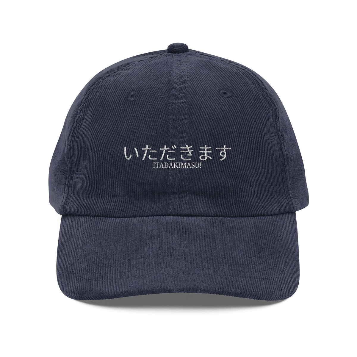 Vintage Baseball Cap - Embroidered Japanese "Itadakimasu"