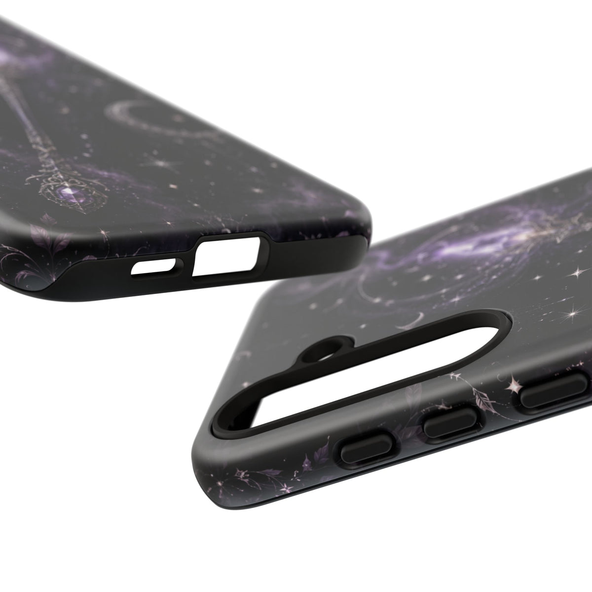 Celestial Magic Wand Phone Case — Mystic Moon & Stars Galaxy Tough Case