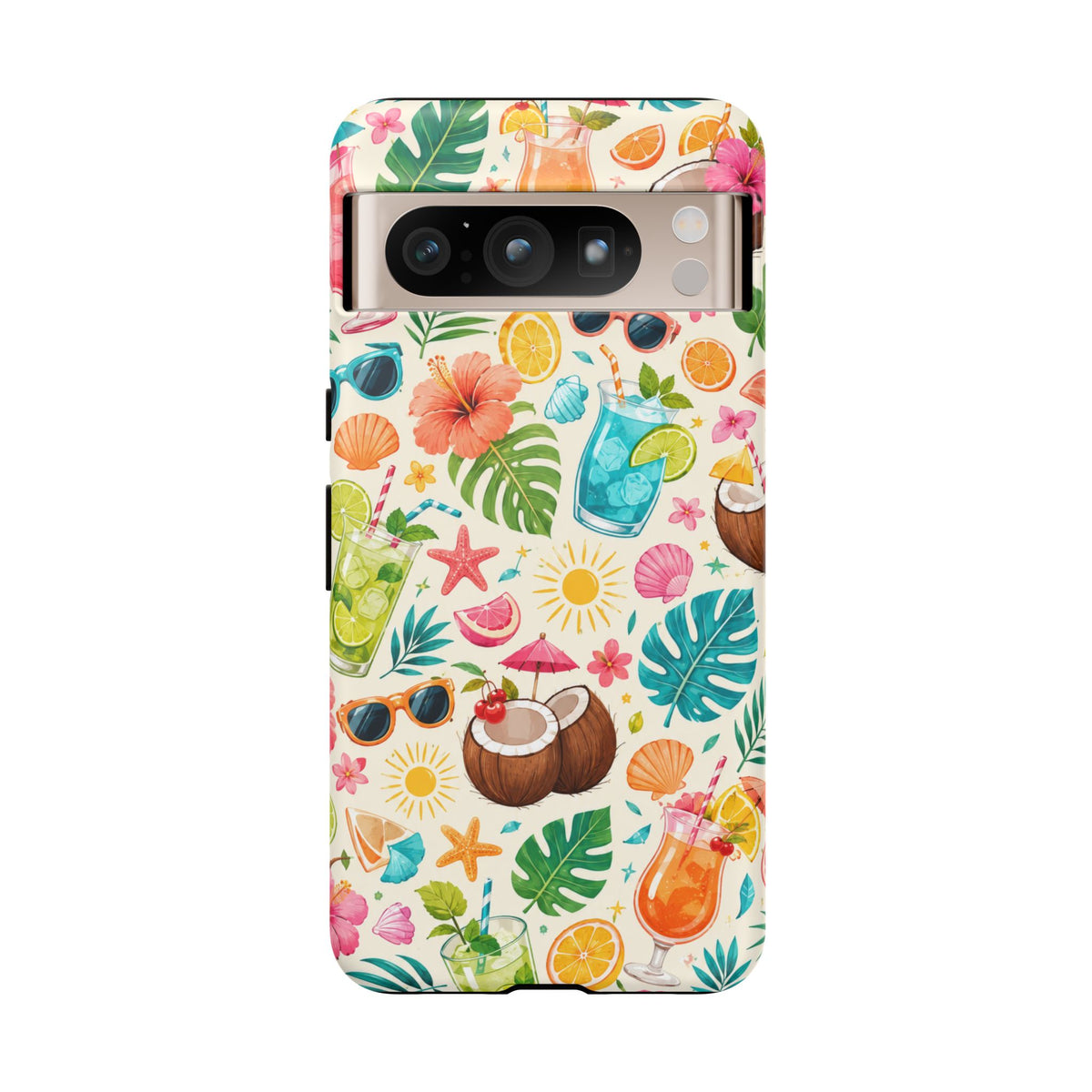 Tropical Cocktail Phone Case — Summer Beach Pattern iPhone Case