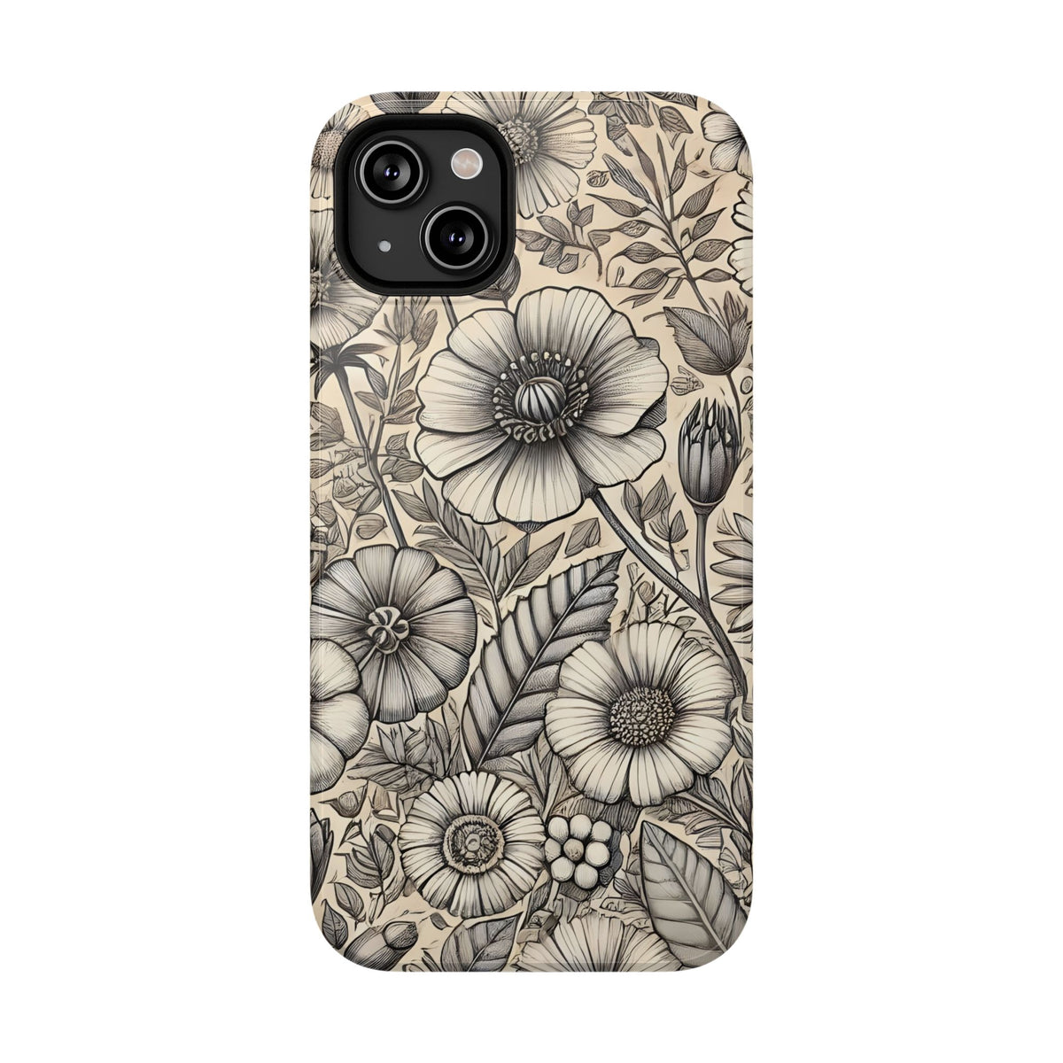 Paper Flowers Impact-Resistant Case