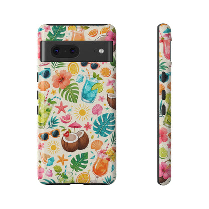 Tropical Cocktail Phone Case — Summer Beach Pattern iPhone Case