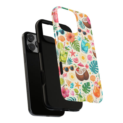 Tropical Cocktail Phone Case — Summer Beach Pattern iPhone Case