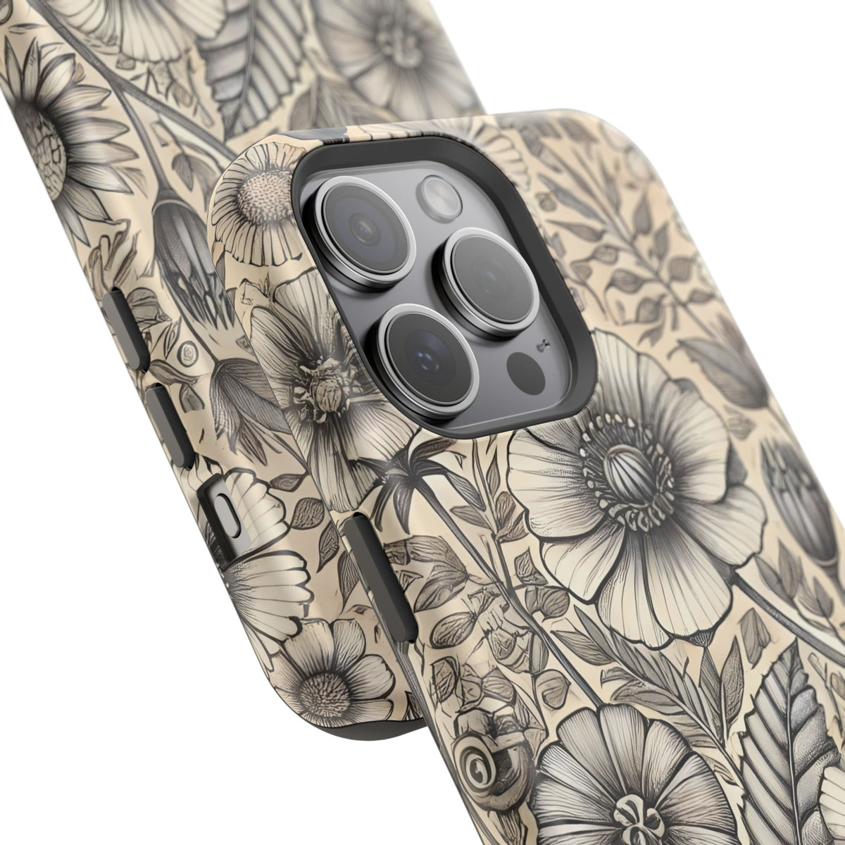 Paper Flowers Impact-Resistant Case