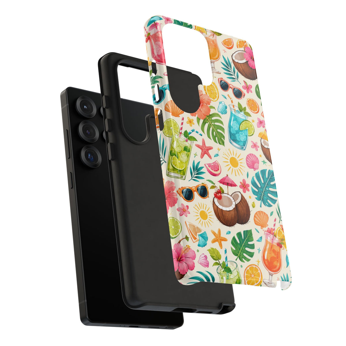 Tropical Cocktail Phone Case — Summer Beach Pattern iPhone Case