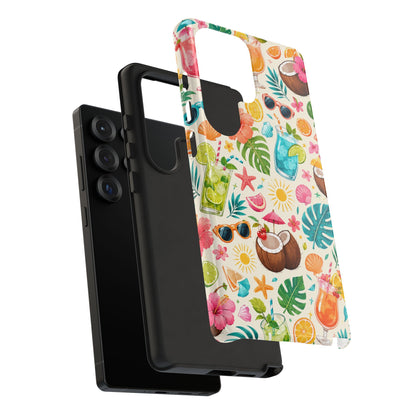 Tropical Cocktail Phone Case — Summer Beach Pattern iPhone Case