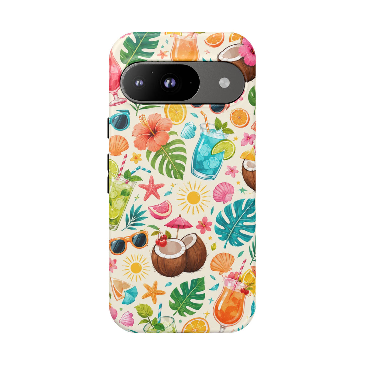 Tropical Cocktail Phone Case — Summer Beach Pattern iPhone Case