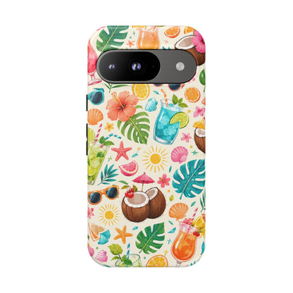 Tropical Cocktail Phone Case — Summer Beach Pattern iPhone Case