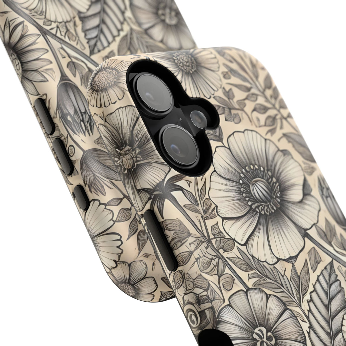 Paper Flowers Impact-Resistant Case