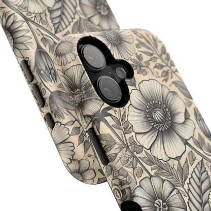 Paper Flowers Impact-Resistant Case