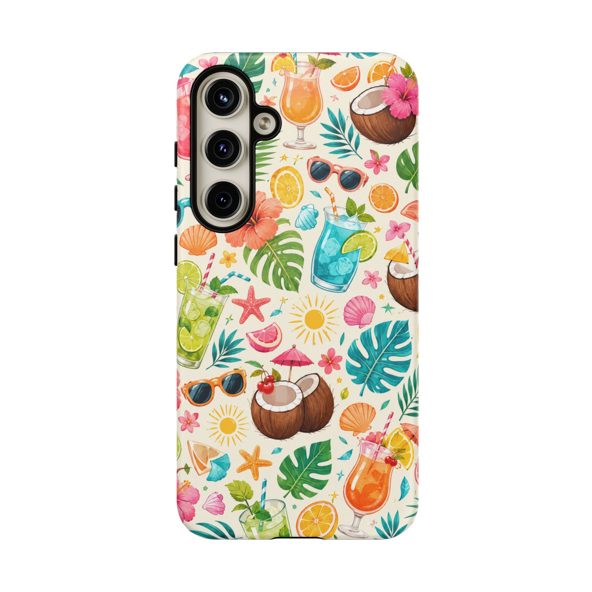 Tropical Cocktail Phone Case — Summer Beach Pattern iPhone Case