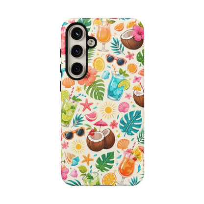 Tropical Cocktail Phone Case — Summer Beach Pattern iPhone Case