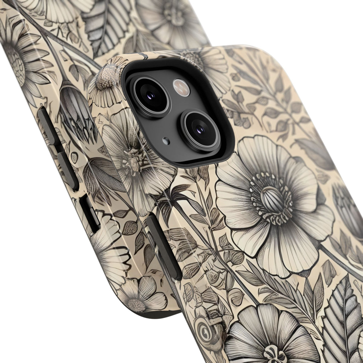 Paper Flowers Impact-Resistant Case