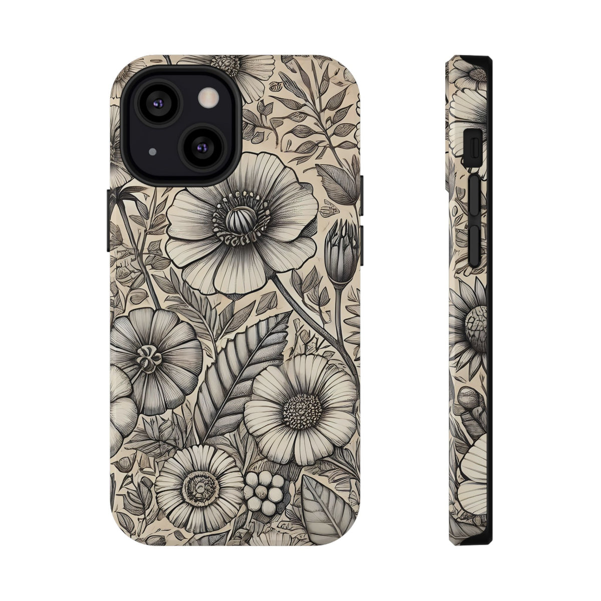 Paper Flowers Impact-Resistant Case
