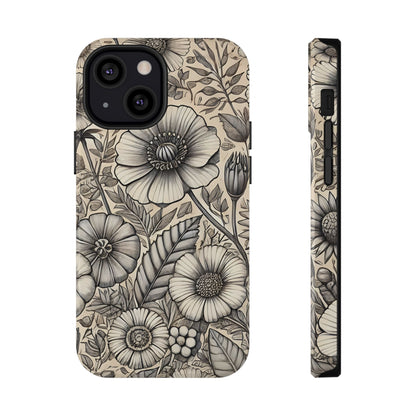 Paper Flowers Impact-Resistant Case