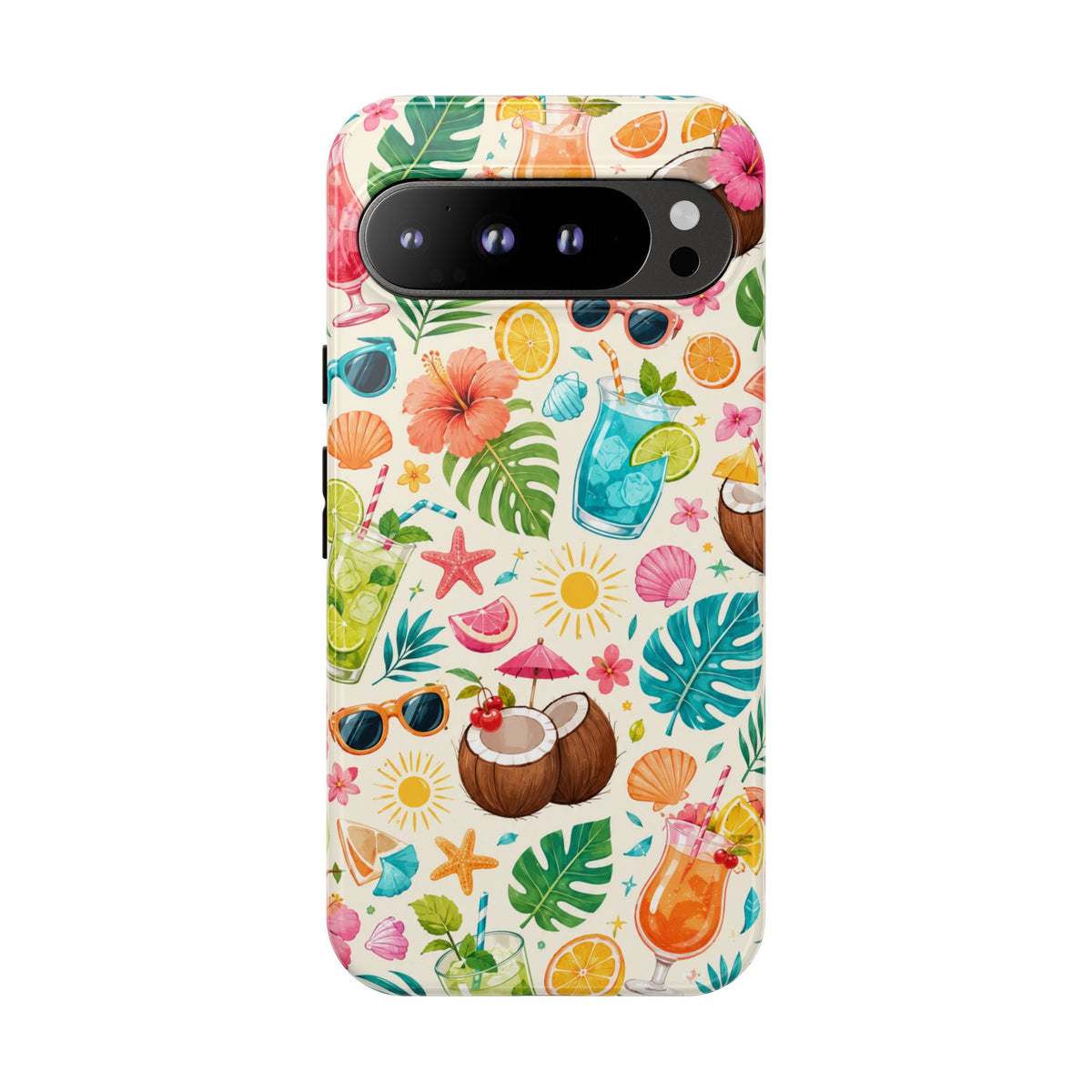 Tropical Cocktail Phone Case — Summer Beach Pattern iPhone Case