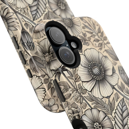 Paper Flowers Impact-Resistant Case