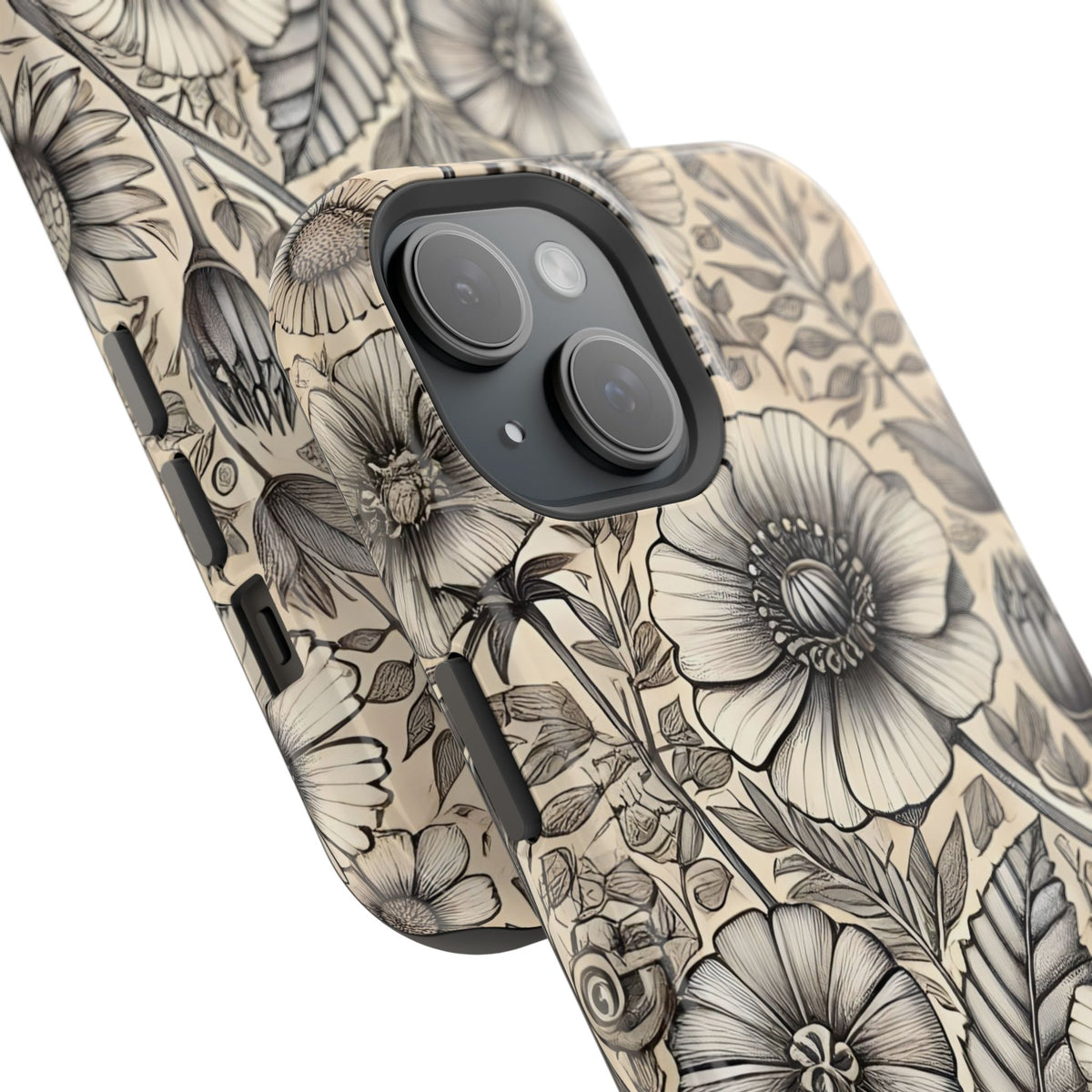 Paper Flowers Impact-Resistant Case
