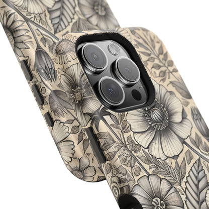 Paper Flowers Impact-Resistant Case