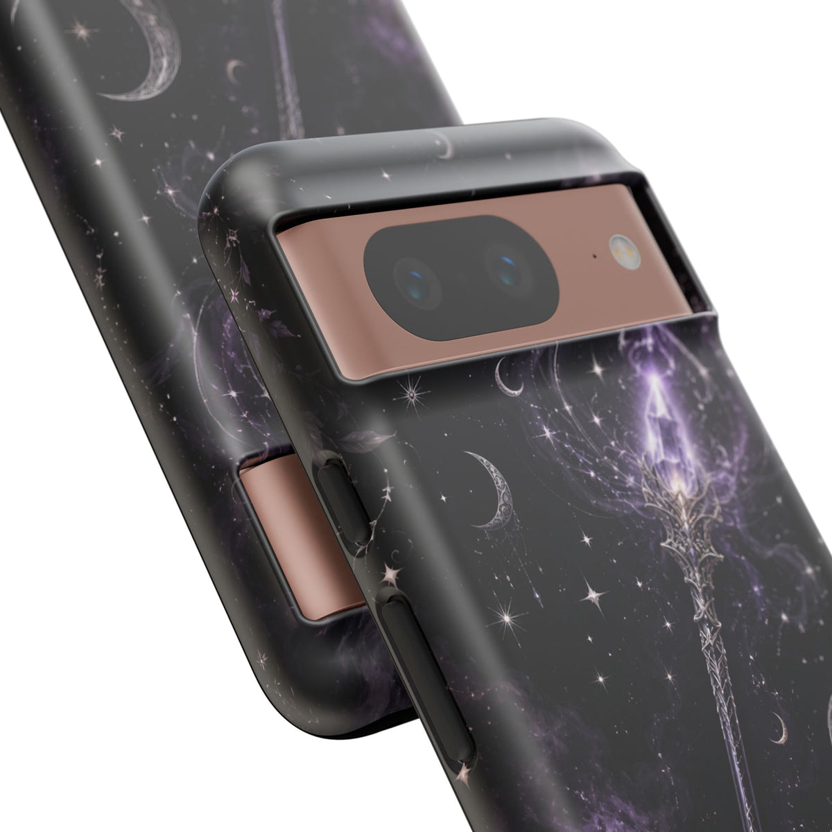 Celestial Magic Wand Phone Case — Mystic Moon & Stars Galaxy Tough Case