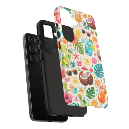 Tropical Cocktail Phone Case — Summer Beach Pattern iPhone Case