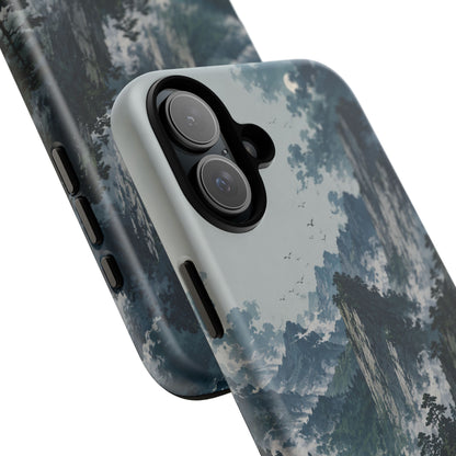 Mountain Landscape Phone Case — Misty Peaks Protective Tough Case