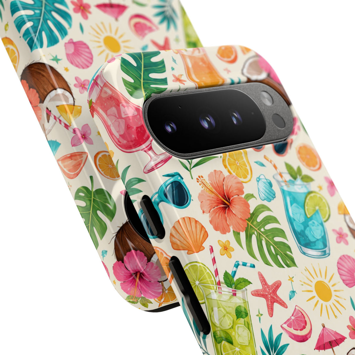Tropical Cocktail Phone Case — Summer Beach Pattern iPhone Case