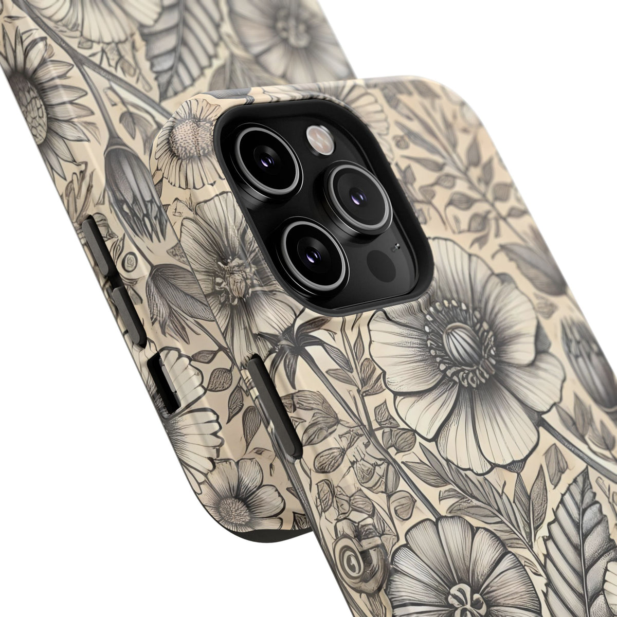 Paper Flowers Impact-Resistant Case