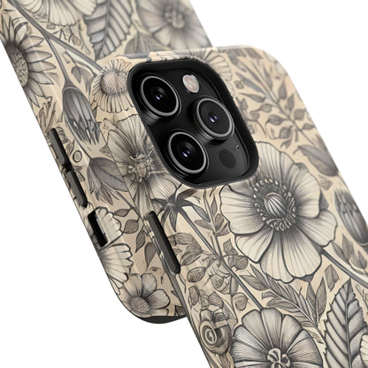 Paper Flowers Impact-Resistant Case