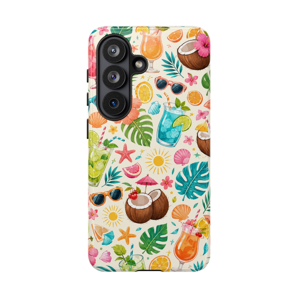 Tropical Cocktail Phone Case — Summer Beach Pattern iPhone Case