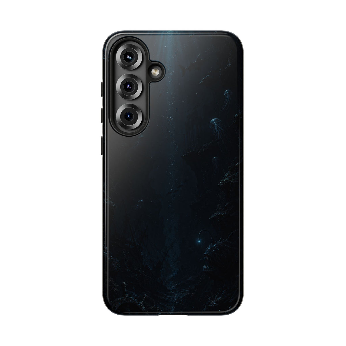 Dark Sea Trench Tough Phone Case — Protective Stylish iPhone Cover