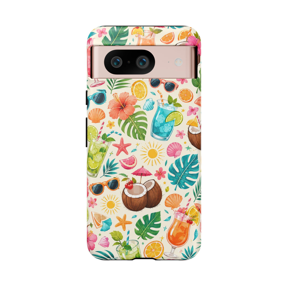 Tropical Cocktail Phone Case — Summer Beach Pattern iPhone Case