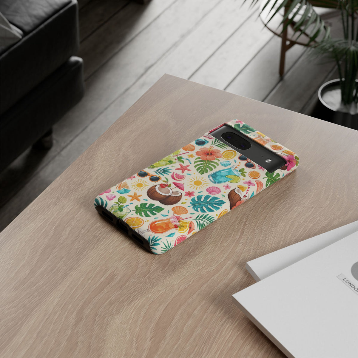 Tropical Cocktail Phone Case — Summer Beach Pattern iPhone Case