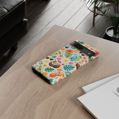 Tropical Cocktail Phone Case — Summer Beach Pattern iPhone Case