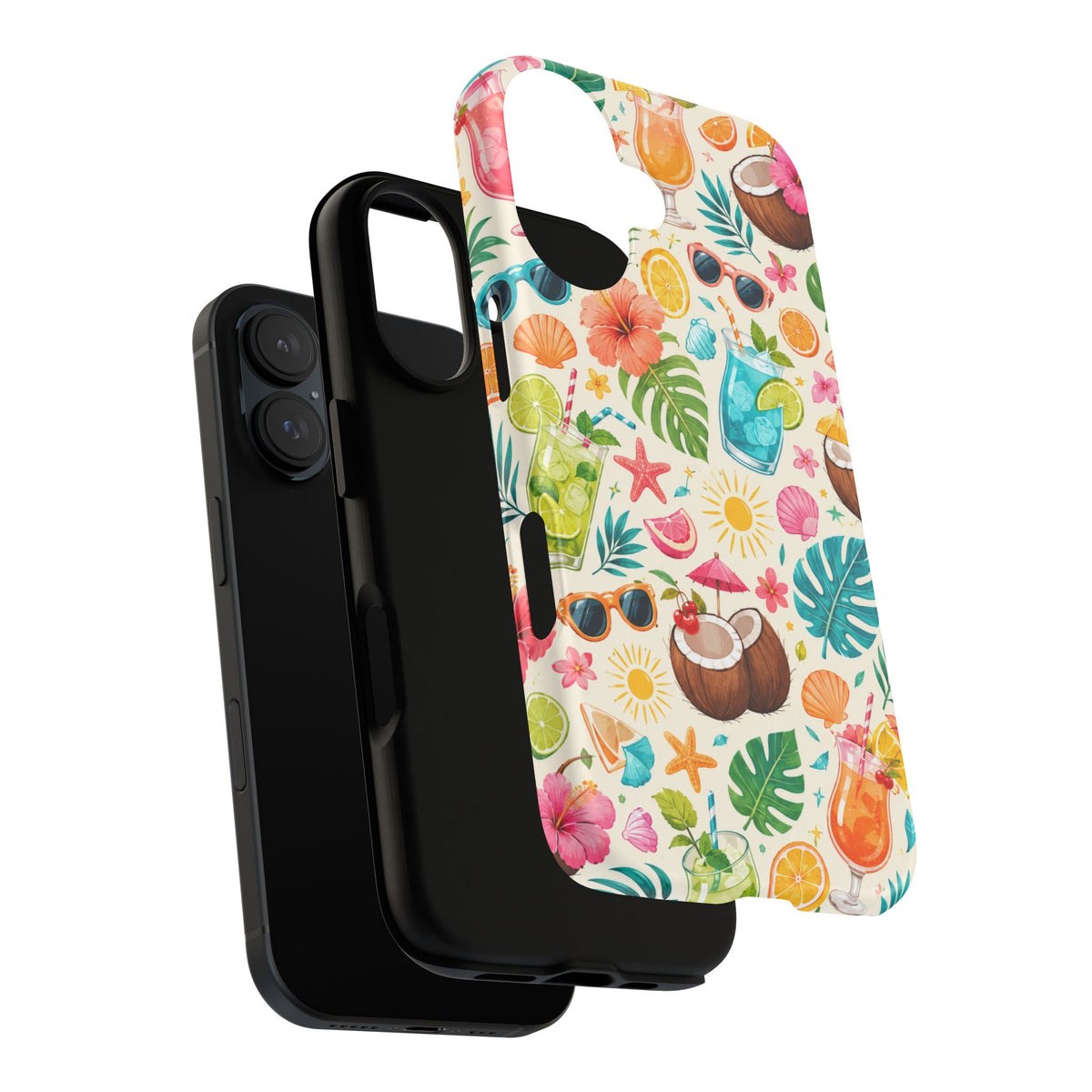 Tropical Cocktail Phone Case — Summer Beach Pattern iPhone Case