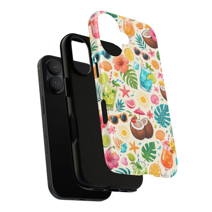 Tropical Cocktail Phone Case — Summer Beach Pattern iPhone Case