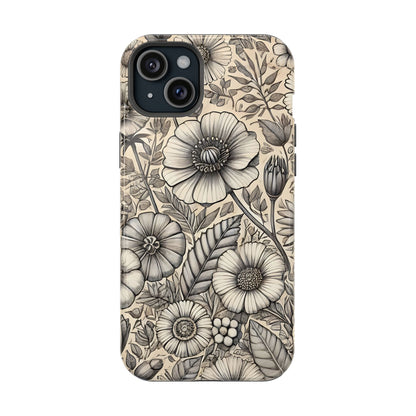 Paper Flowers Impact-Resistant Case