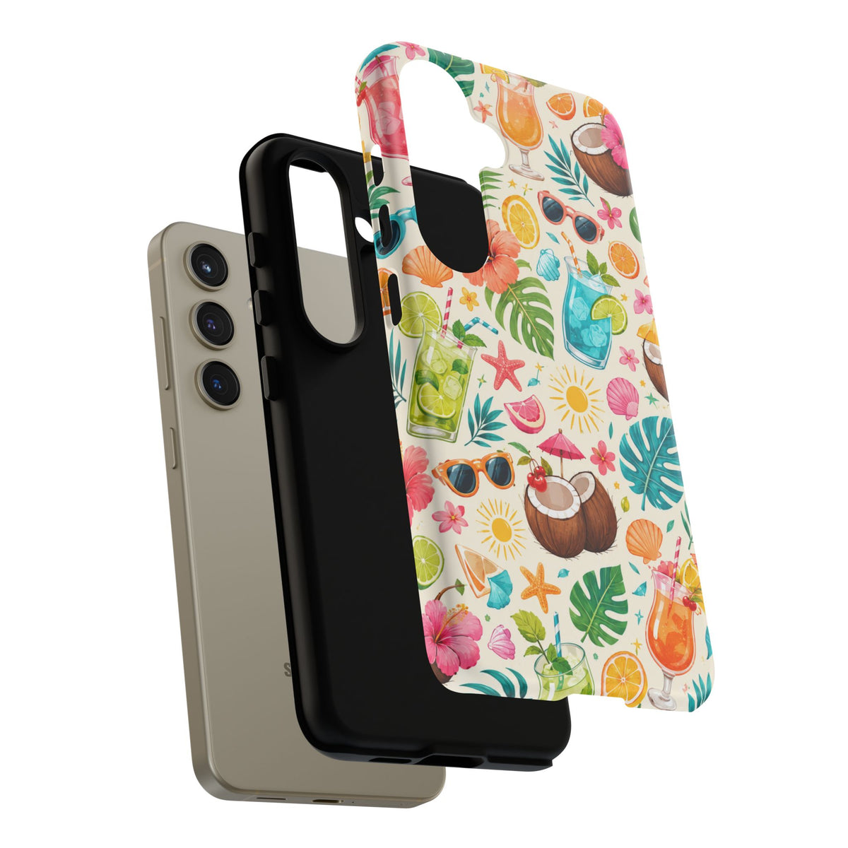 Tropical Cocktail Phone Case — Summer Beach Pattern iPhone Case