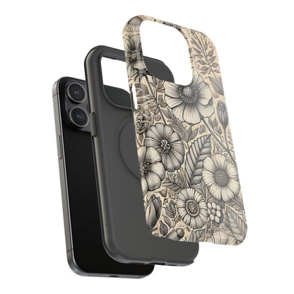 Paper Flowers Impact-Resistant Case