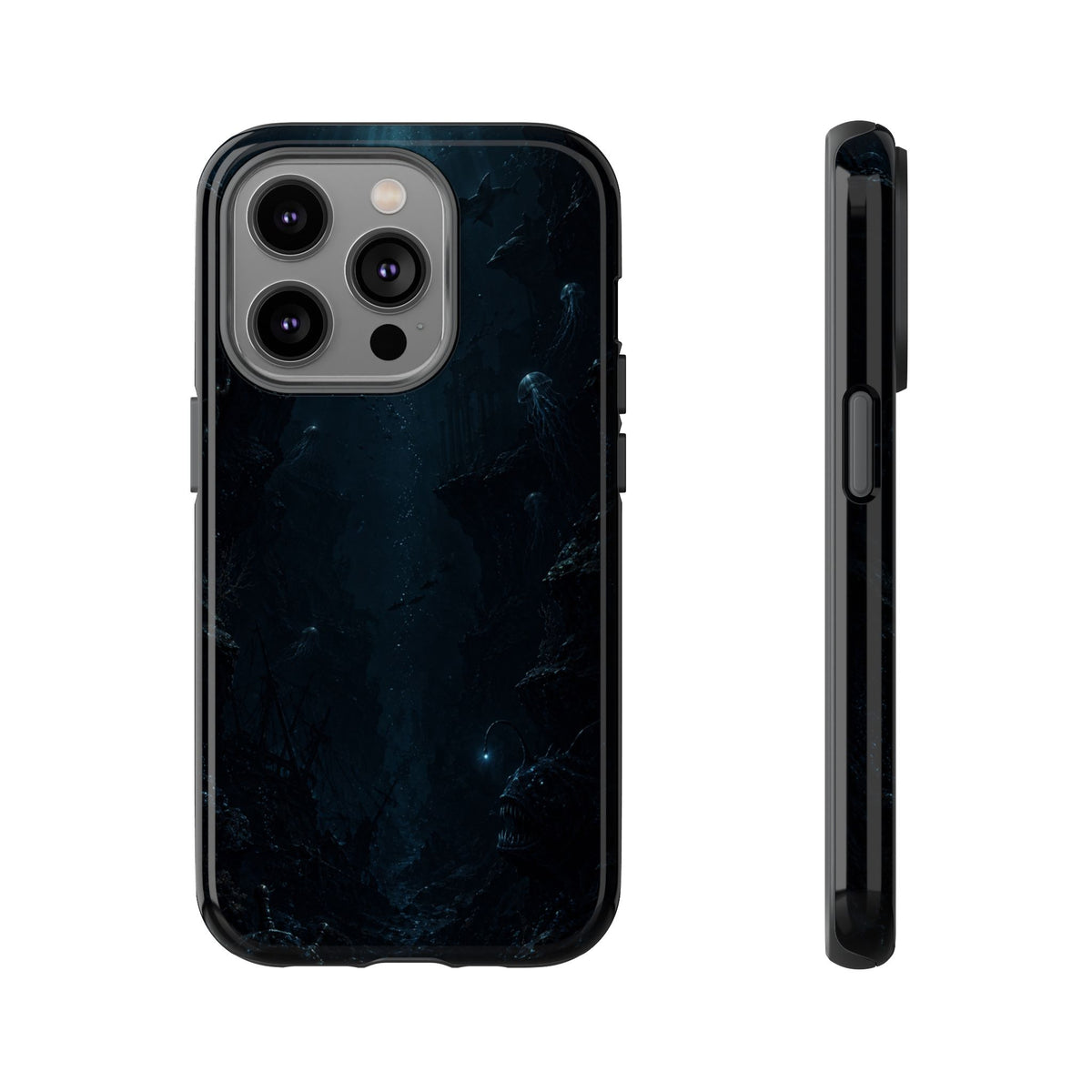 Dark Sea Trench Tough Phone Case — Protective Stylish iPhone Cover